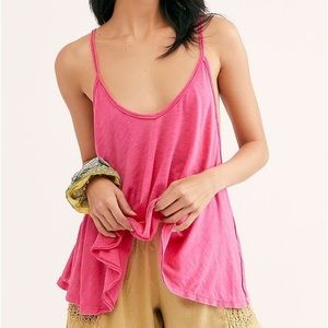 FREE PEOPLE The Sandy Tank NWOT Size XS Fuschia